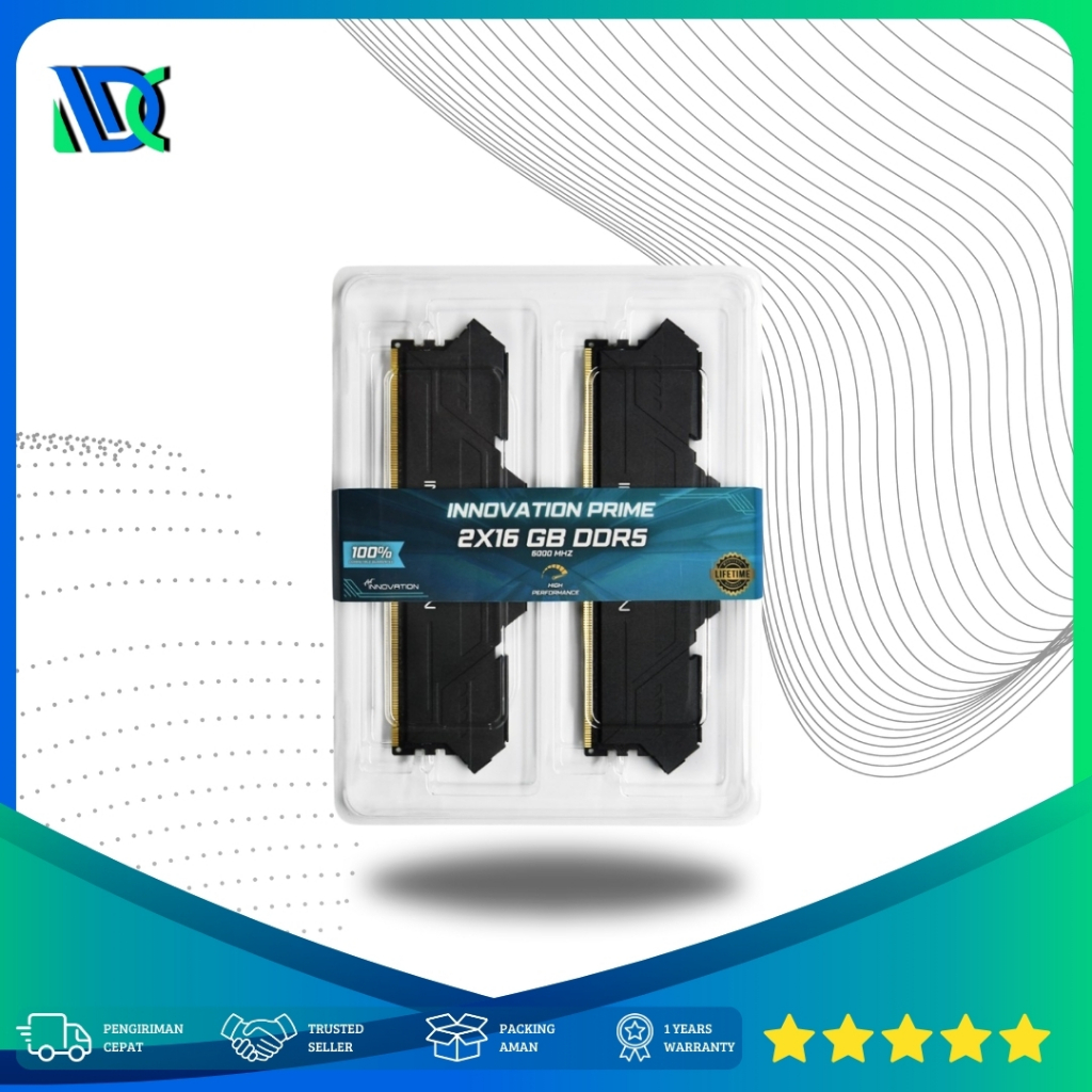 Innovation Prime DDR5 32GB Kit (2*16GB) 6000 Mhz - Memory RAM Heatsink DDR5 2*16GB PC 6000