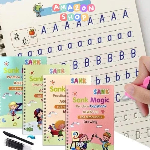 

SANK MAGIC BOOK BUKU LATIHAN ANAK-ANAK ALPHABET NUMBER MATH AND DRAWING