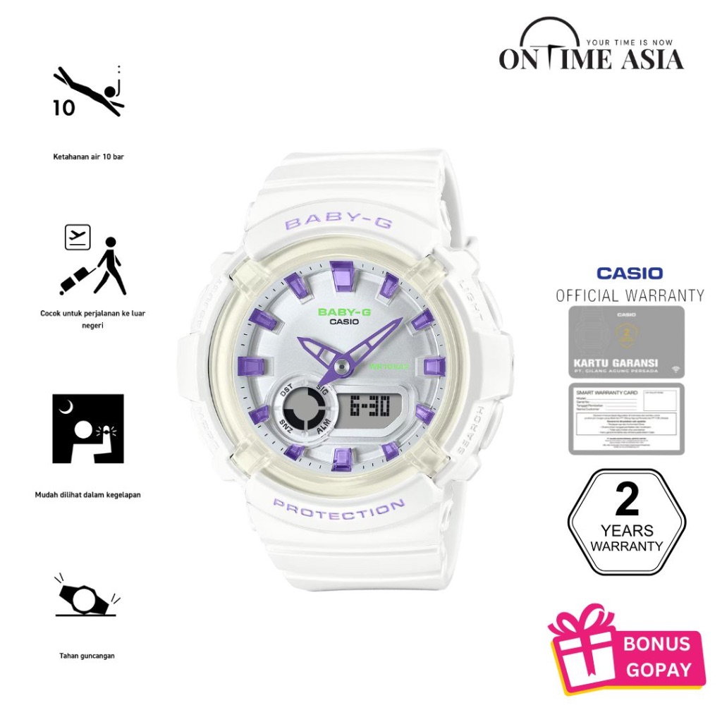 Casio Baby-G BGA-280DN-7ADR / BabyG BGA280DN-7A Original Garansi