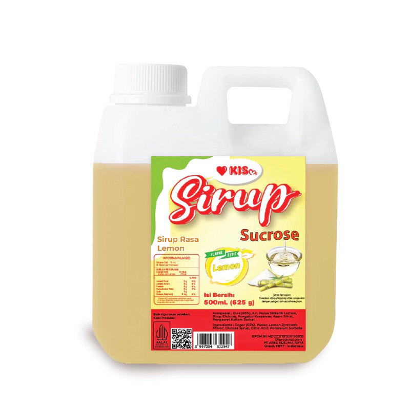 

Gula Sirup KIS Rasa Lemon 500 ml