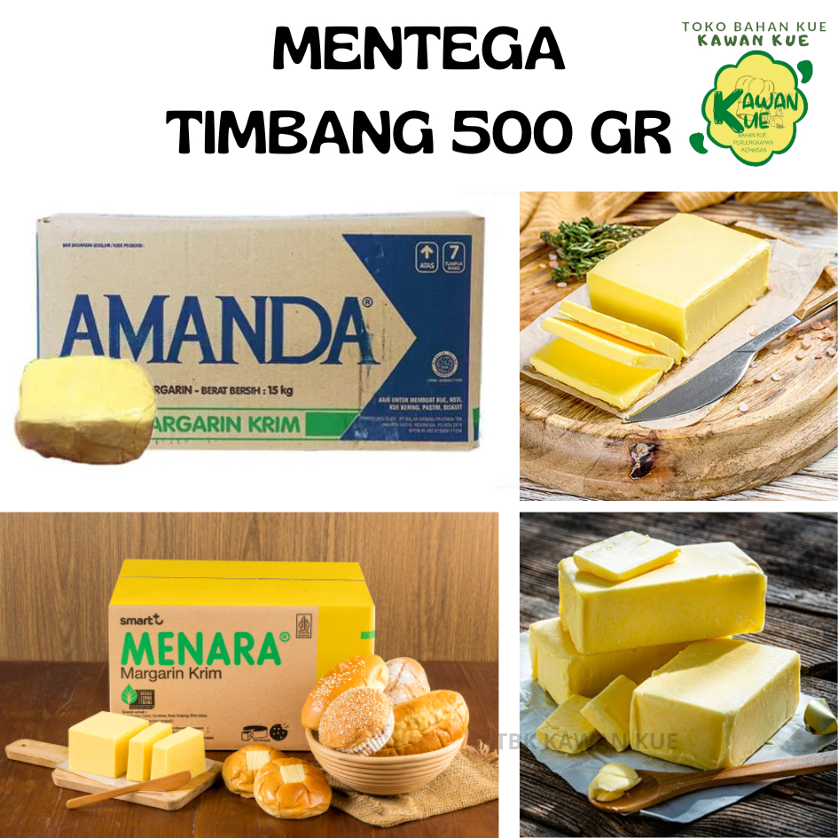 

MENTEGA TIMBANGAN 500 GR - MARGARINE TIMBANG MERK SIMAS MENARA PALMIA MARMILA AMANDA ANCHOR BAKERS MIX