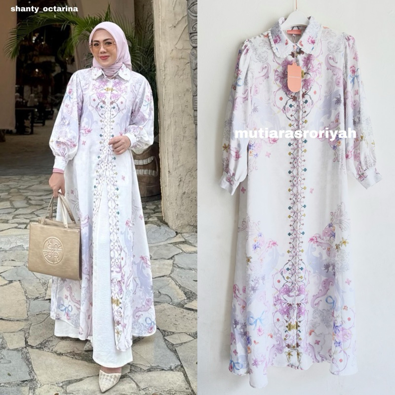 READY STOCK Letizia Ceko Shirt Dress RiaMiranda Long tunic Ria Miranda