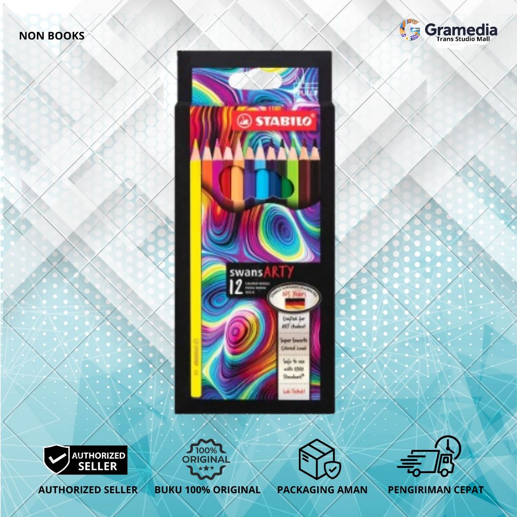 

Gramedia Bandung TSM - STABILO ARTY COLOR PENCIL 12