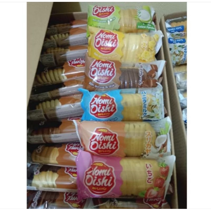 

ROTI GULUNG OISHI 1 BOX RASA KEJU . SRIKAYA . VANILLA . STRAWBERRY. KELAPA PANDAN . COKELAT