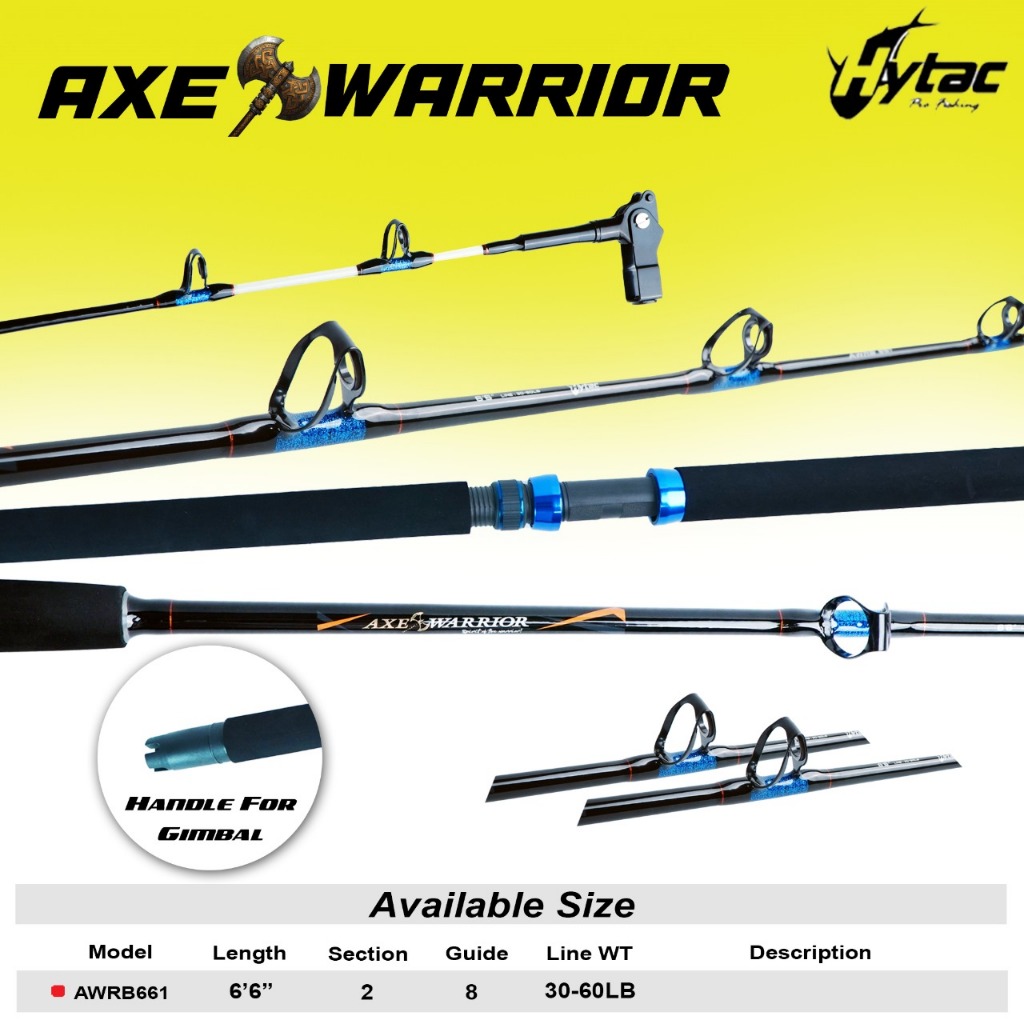 Joran / Rod Trolling HYTAC Axe Warrior AWBRB661 30-60lb