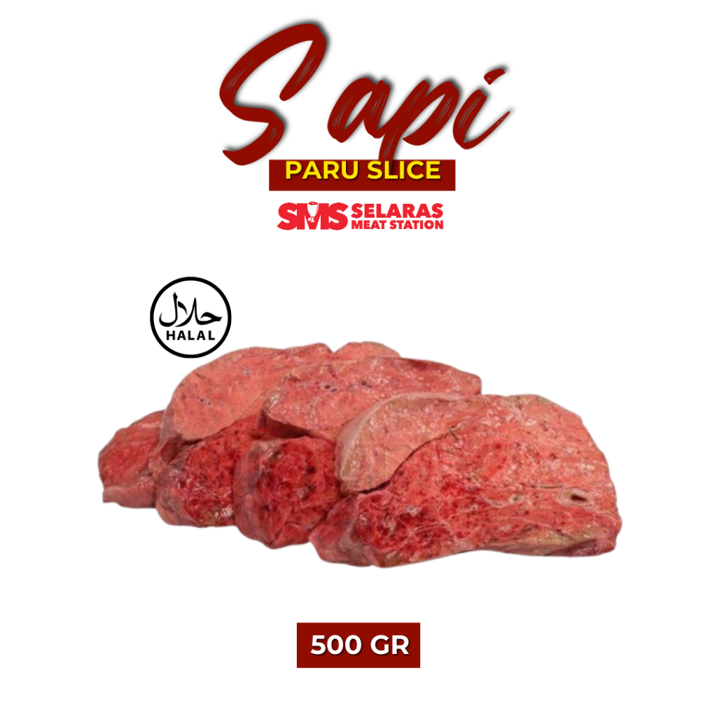

Paru Sapi Slice Beef Lung Slice 500 gram Frozen Tangerang Selatan