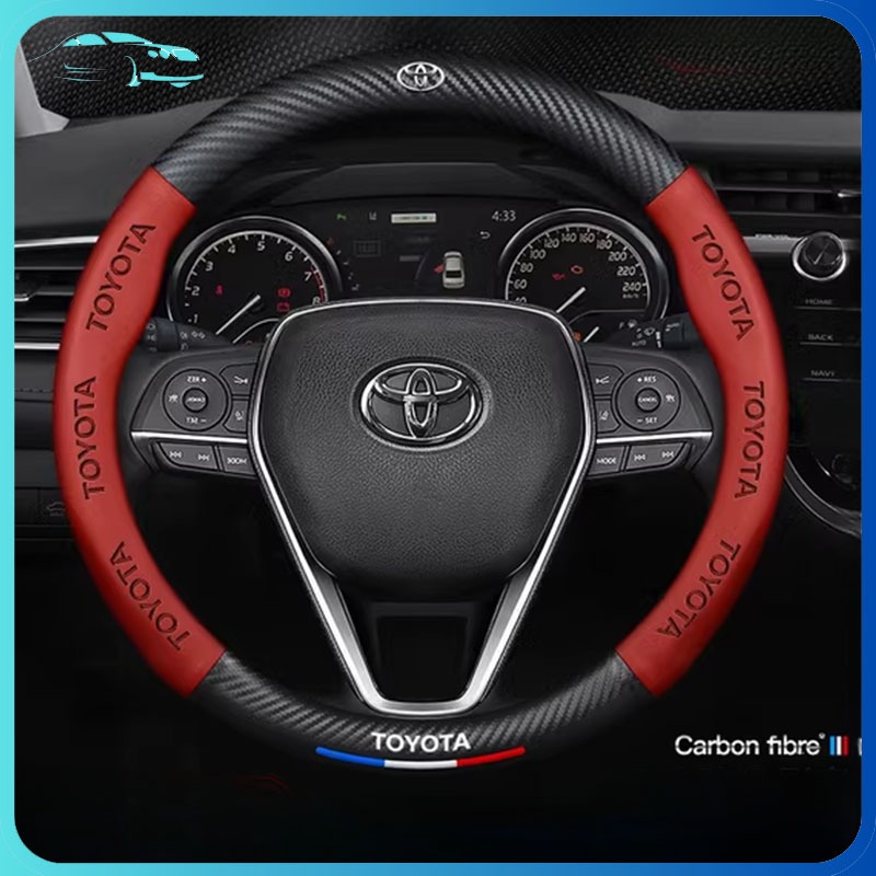 Sarung Stir Mobil racing Carbon cover stir mobil  Cover Stir Mobil Bahan Kulit Stir mobil variasi