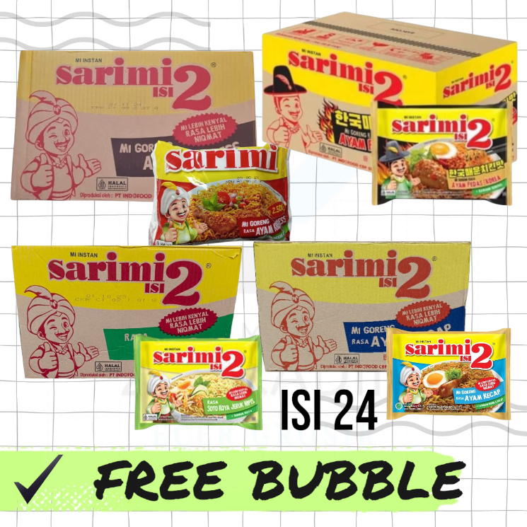 

(24PCS) Sarimi 2 FREE BUBBLEWARP