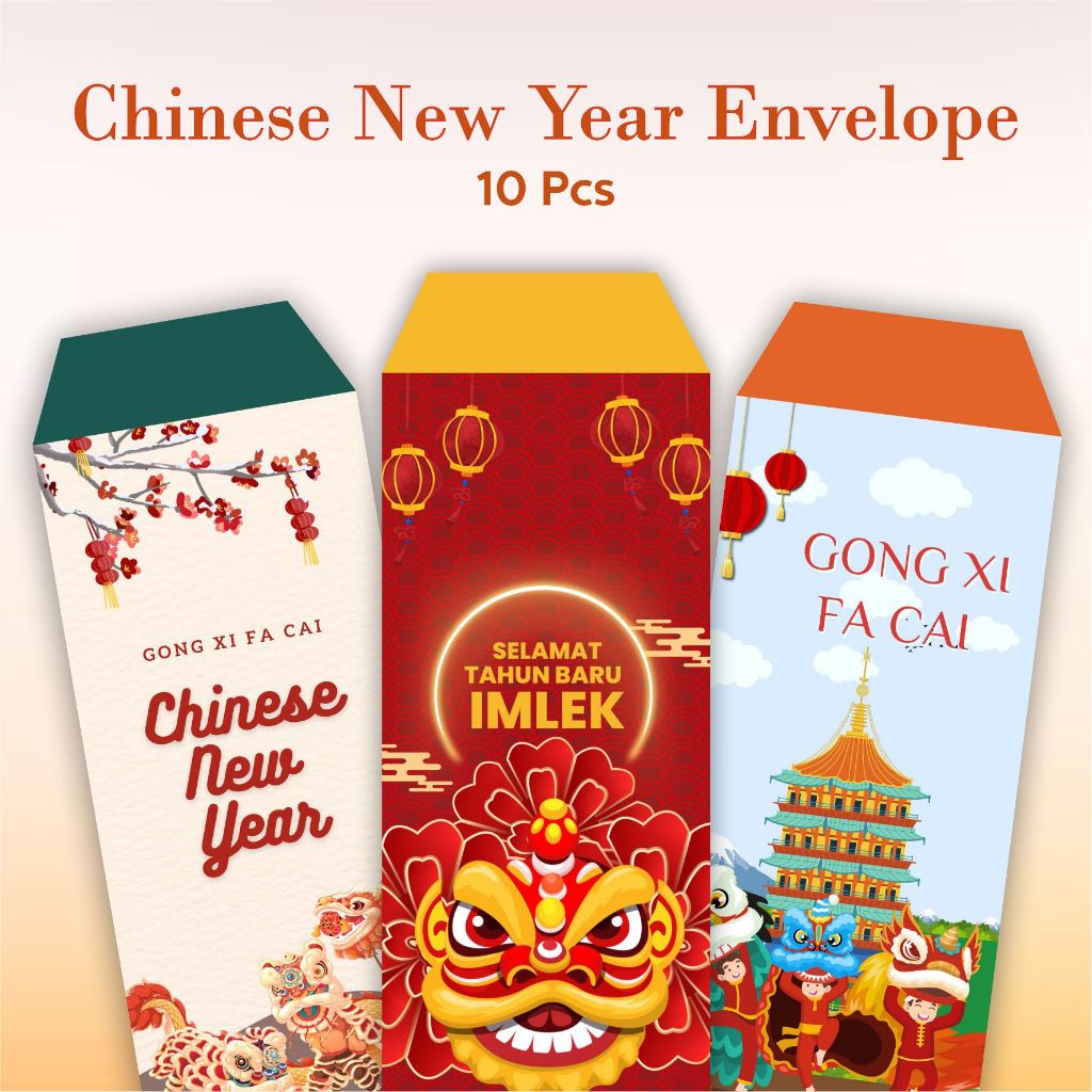 

(ISI 12 PCS) Angpao Imlek Motif Barongsai Desain Unik / Angpao Imlek Umum Ukuran Panjang / Angpao Imlek / Amplop Lebaran Cina / Gong Xi Fa Cai / Hong Bao Merah / Ampau Sincia Amplop Merah Murah / Amplop Cny Chinese New Year