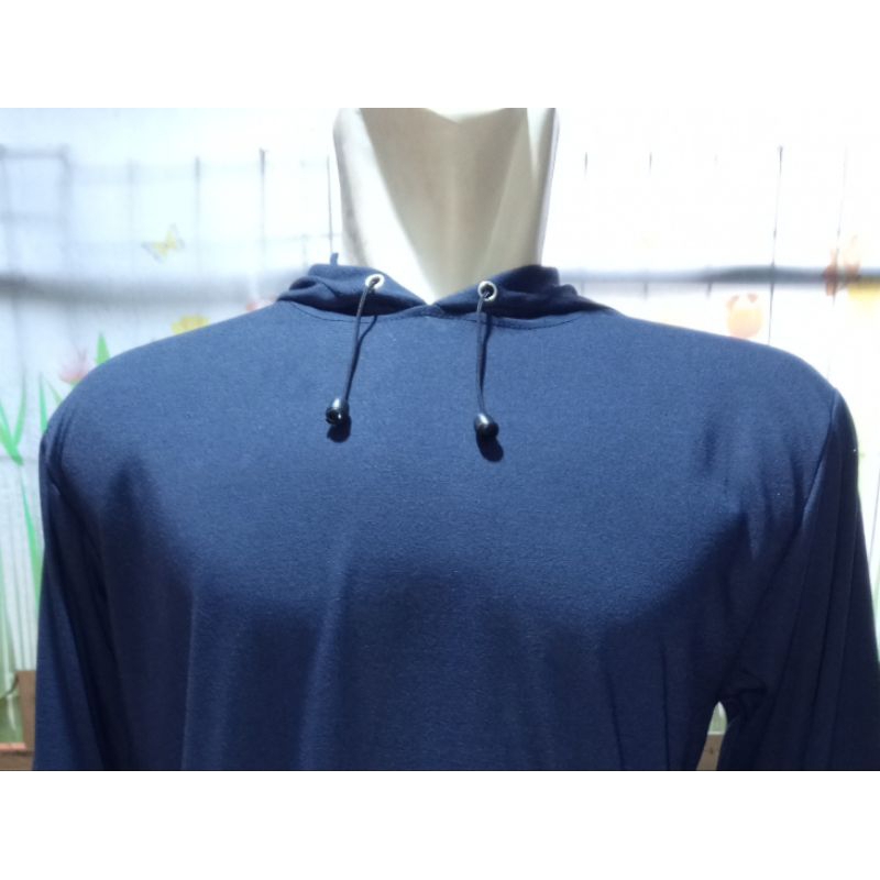 kaos Hoodie polos lengan panjang kaos kerja