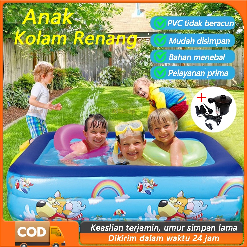 kolam Renang Anak Jumbo Pompa Lipat Murah Kolam Renang Bayi Kolam Renang Dewasa Keluarga Inflatable 