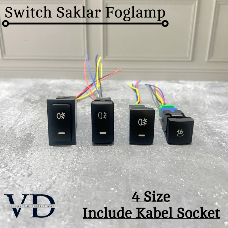 Saklar foglamp switch tombol Foglamp Universal Avanza Ertiga pajero innova Dll