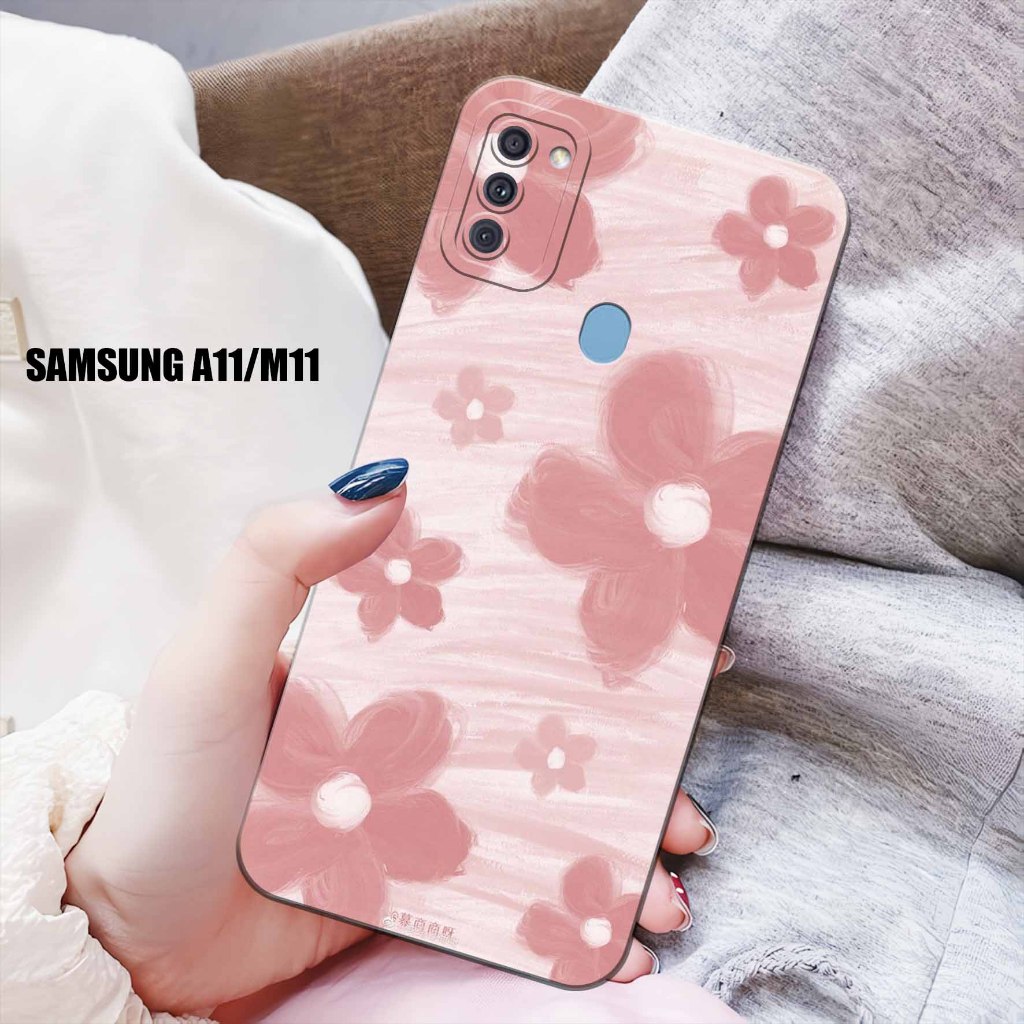 Case Hp - Samsung A11/M11  - Casing Hp - Samsung A11/M11  - Internal.Id  - Case Motif Bunga - Fashio