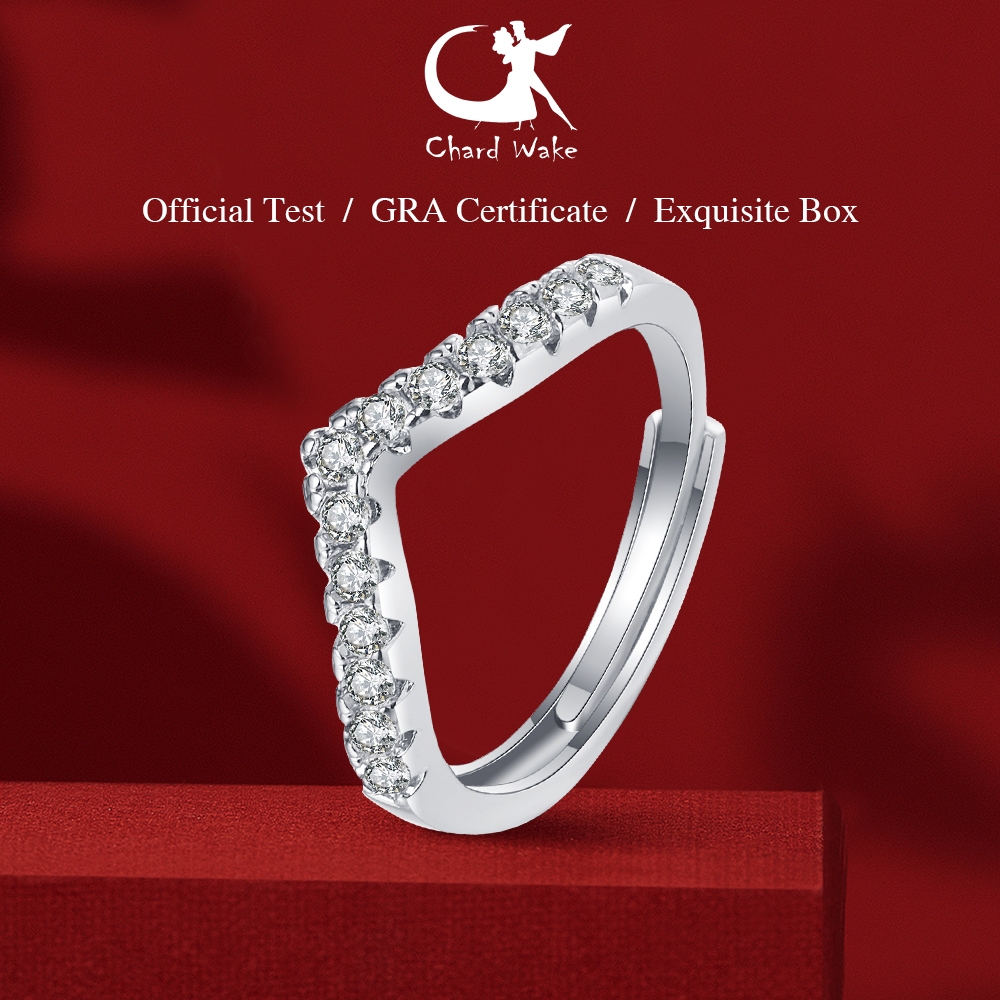 Chard Wake-Cincin Wanita Berlian Korea Tunangan Dapat Diatur Sertifikat GRA Original