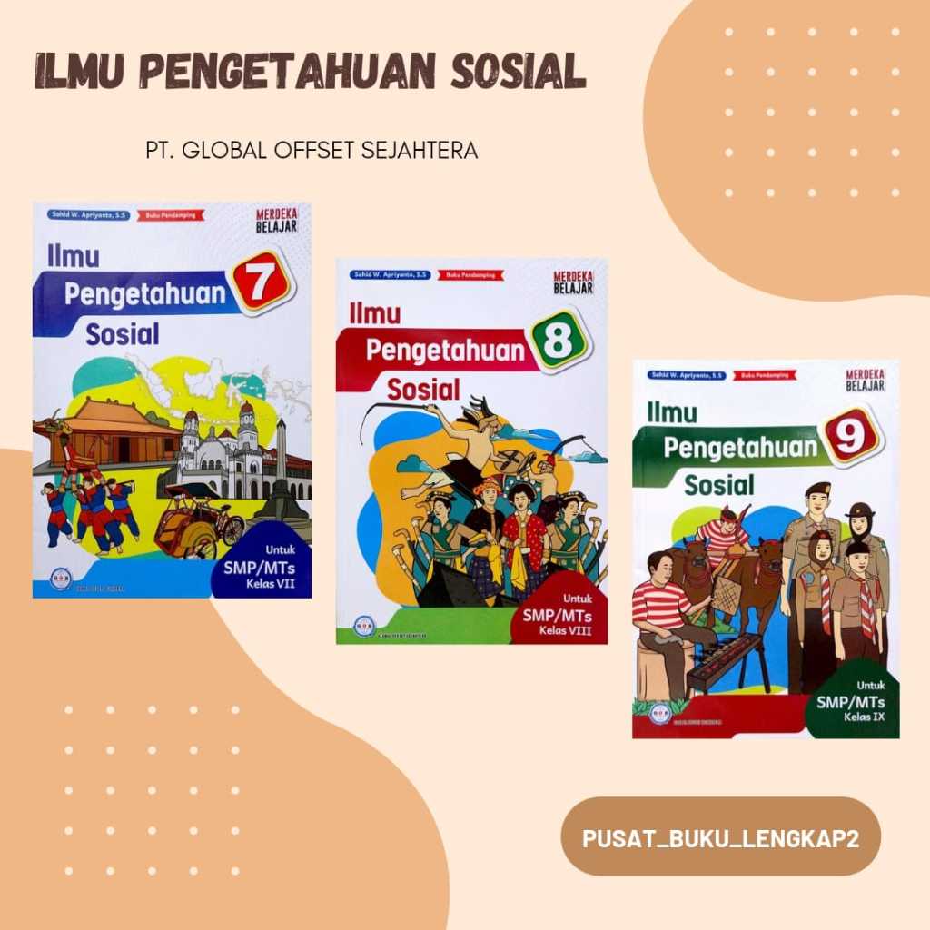 BUKU SISWA ILMU PENGETAHUAN SOSIAL (IPS) KELAS 7,8,9 KURIKULUM PENGGERAK-MERDEKA SMP/MTS PENERBIT: G