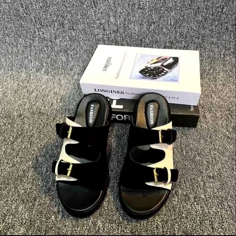 HEMAT Sandal Wanita Gesper Terbaru Dan Terlaris Ban dua - Ban Dua Gesper//Sandal Casual Wanita
