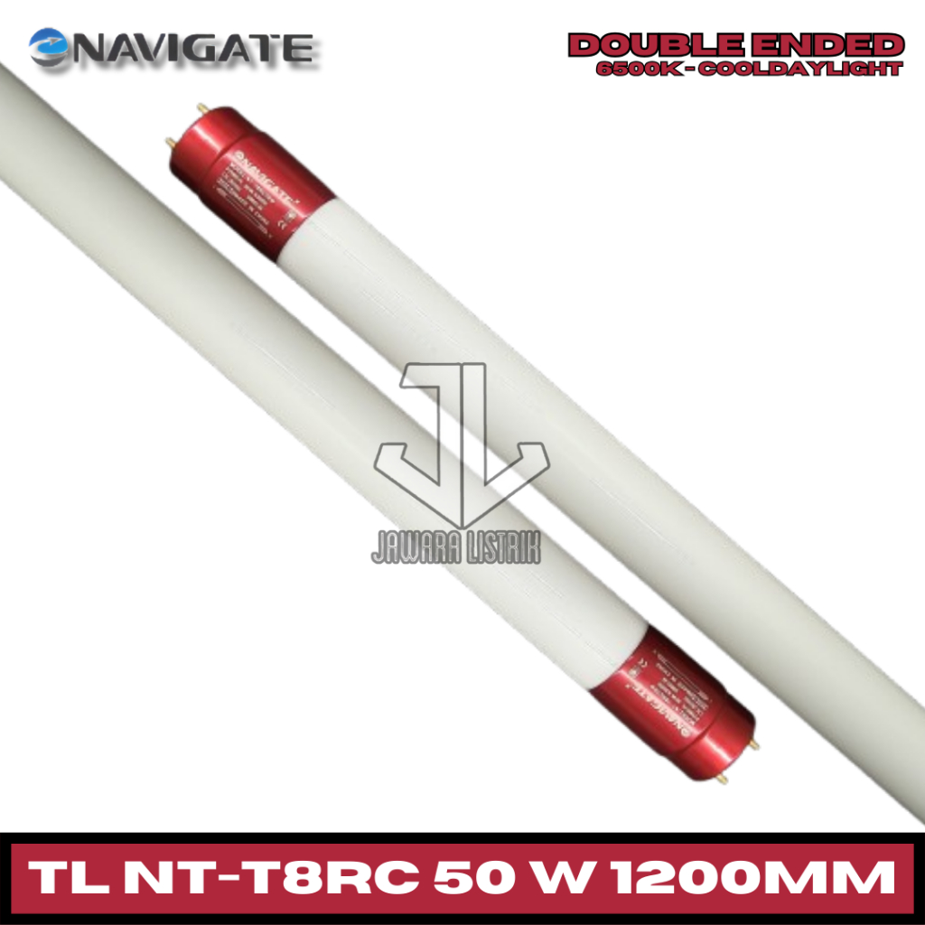 LAMPU T8 LAMPU TL PANJANG 120CM LED TUBE T8 DOUBLE ENDED 120CM 50 WATT PUTIH