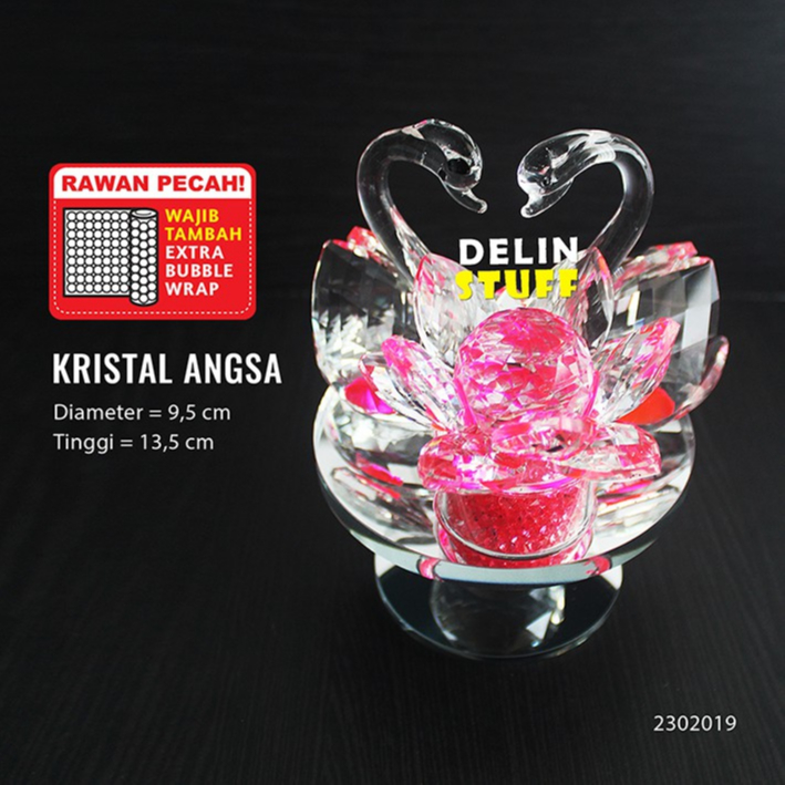 Kristal Angsa / Angsa Kristal / Souvenir Pernikahan / Hadiah Pernikahan / Hadiah Ulang Tahun 2302019
