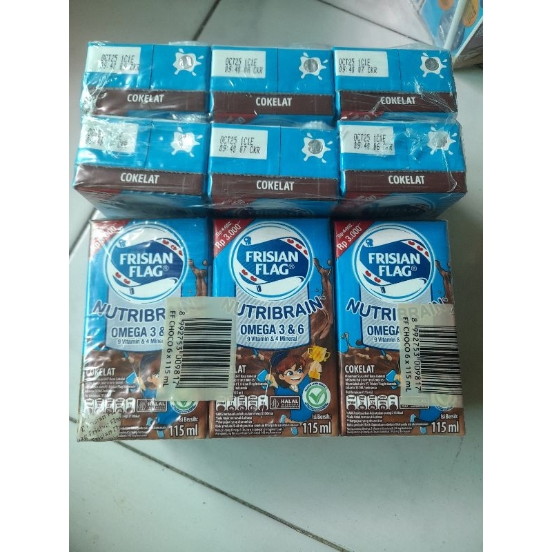

frisian flag nutribrain coklat 6x115ml pack murah
