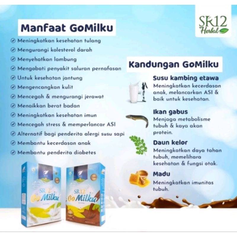 

Go Milku SR12 Halal Susu Kambing Etawa Premium Meningkatkan Kesehatan Inmun Aman Bumil Busui