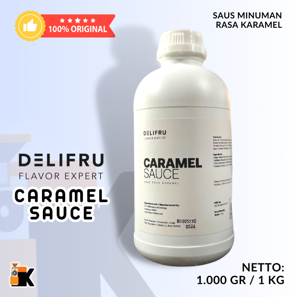 

Kieta Roastery - Delifru Sauce Caramel 1000gr | Saus Karamel Delifru