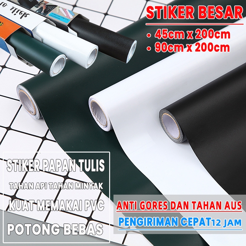 

【kami】stiker papan tulis kapur sticker papan tulis papan tulis hitam Stiker Dinding Papan Tulis papan tulis white board 90x120