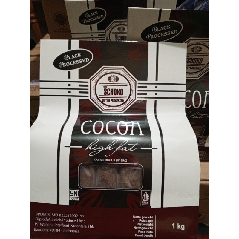 

Schoko Cocoa Powder highfat BP 19/21 Black Processed / coklat bubuk