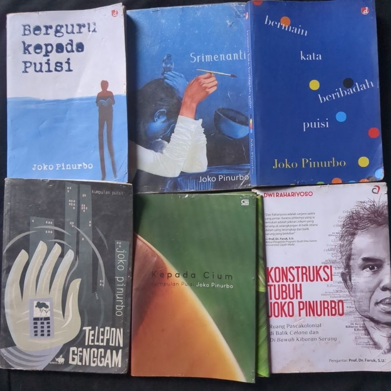 Bundling 6 buku original Joko Pinurbo: Angkringan, Berguru pada Puisi, Kabar Sukacinta, Srimenanti, 