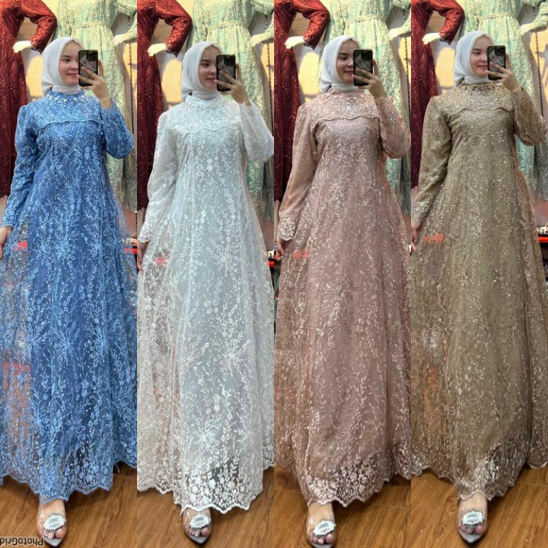GAMIS BROKAT SIRKLE  RATU BAHAN BROKAT PREMIUM 
FULL FURING