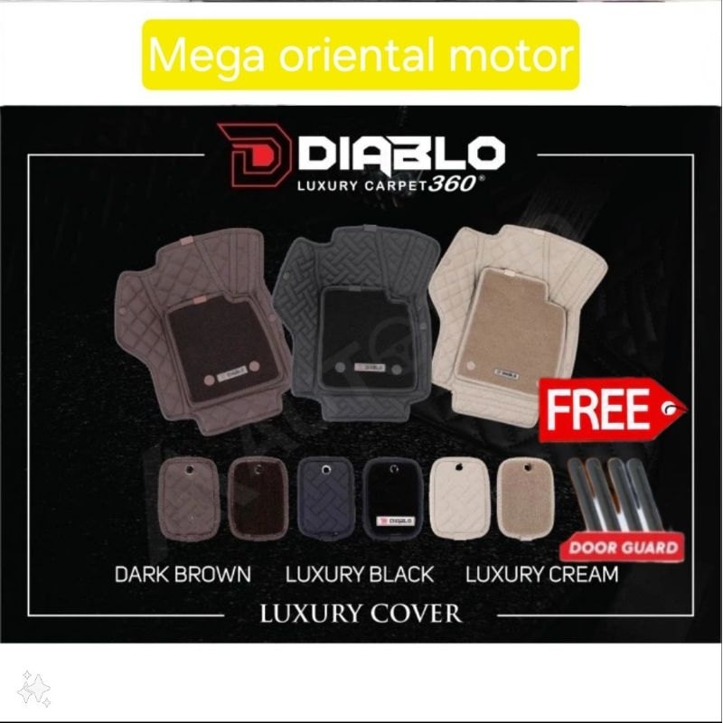 KARPET MOBIL 7D DIABLO MINI COOPER S EV 2024 FULL BAGASI KARPET DIABLO 360 KARPET DASAR MOBIL KULIT 