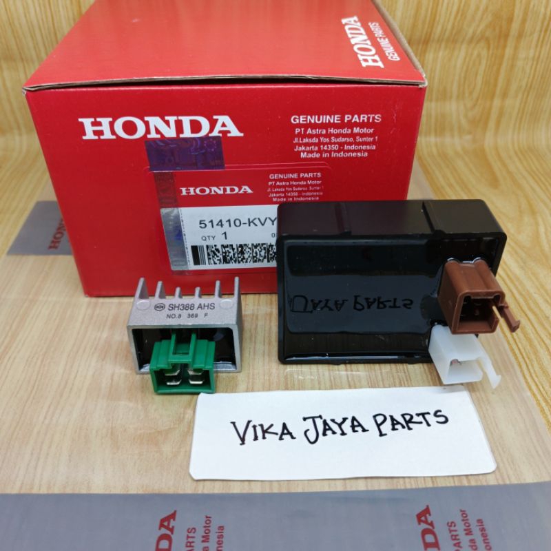 2ITEM KVY CDI Paket CDI dan Regulator Kiprok untuk Honda Beat Spacy Scoopy Karburator, Komponen Peng