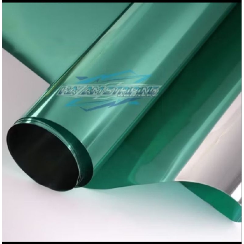 kaca film reben Hijau