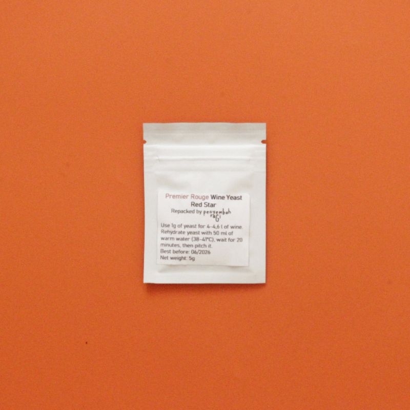 

Red Star Premier Rouge Wine Yeast, Repacked 5g