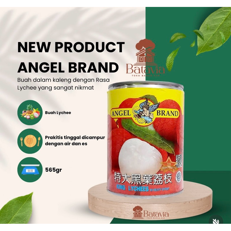 

Buah Lychee Angel ( 565 Gr ) Brand Kaleng Syrup Sirup Leci Lyche Lychees