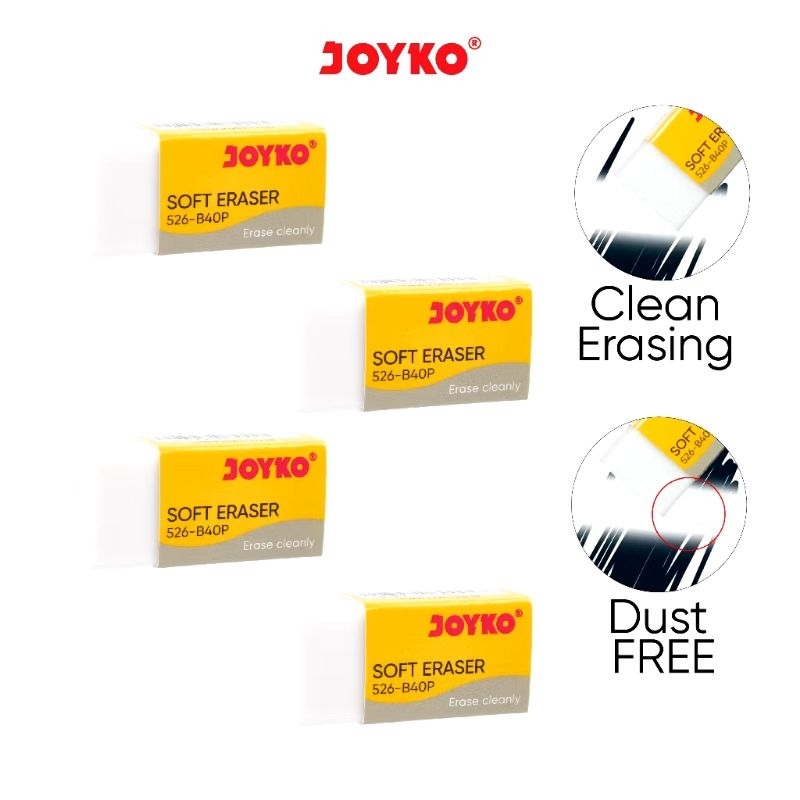 

Eraser / Penghapus Joyko 526-B40P Putih (1 Pcs)