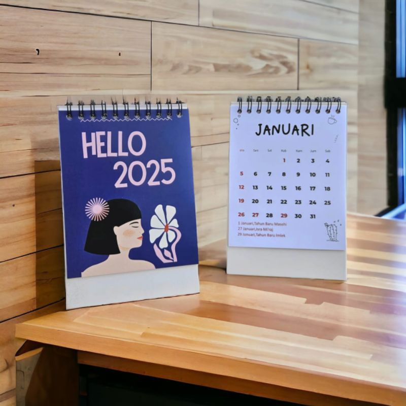 

( UNIPAPER ) NEW DESIGN KALENDER 2025 / KALENDER MEJA A6 / KALENDER DUDUK AESTHETIC / KALENDER KANTOR & SEKOLAH