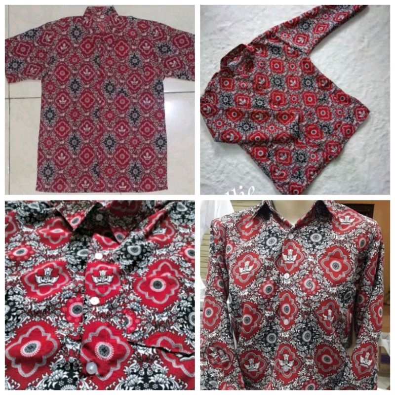seragam batik SD negri motif tunas harapan