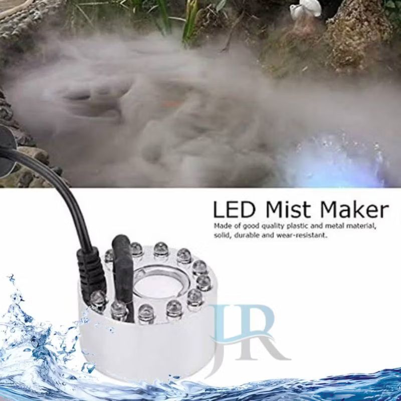 Mesin kabut embun mist maker paludarium aquarium kolam full set adaptor LED M12L
