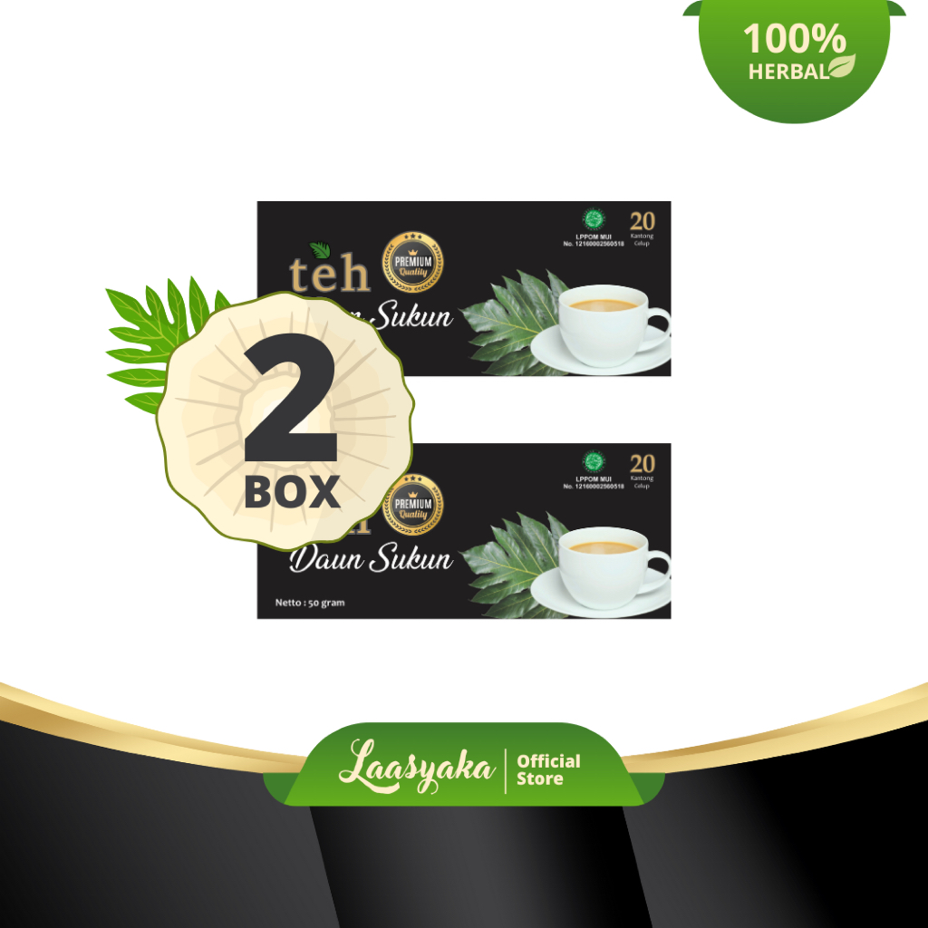 

Teh Daun Sukun Premium Laasyaka Asli Original( Dapat 2 Box )