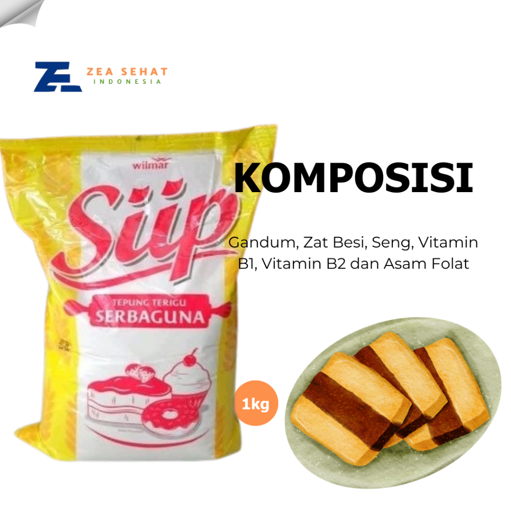 

Siip 1kg Tepung Terigu Serbaguna untuk Kue dan Jajanan Pasar