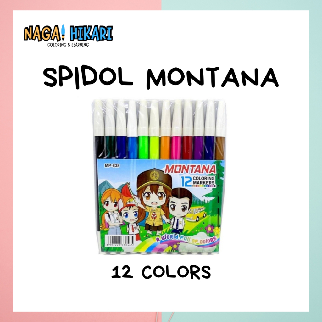 

Spidol montana 12 colors