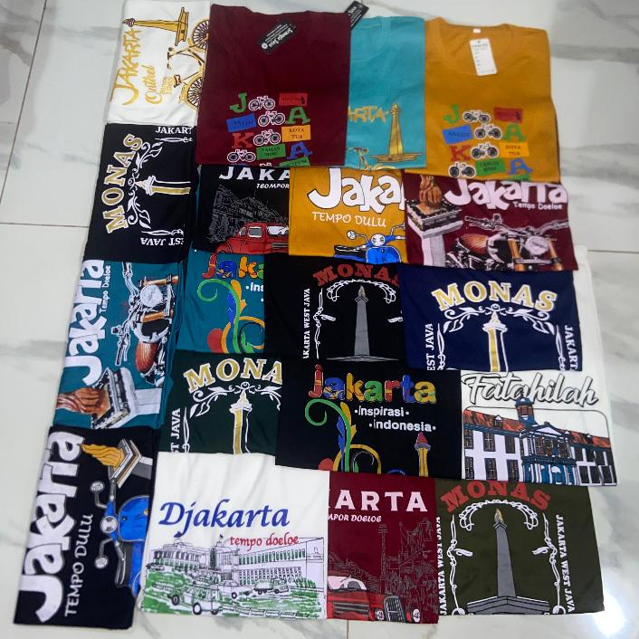 Kaos wisata jakarta monas oleh oleh jakarta kaos dewasa kaos monas