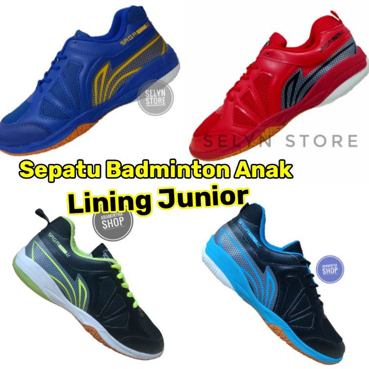 Serbu Kejutan  sepatu badminton anak lining saga junior