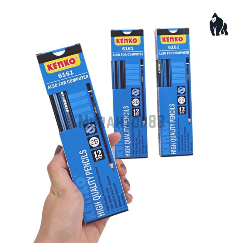 

1 Kotak isi 12 pencil / Pensil Kenko 6161 Motif Biru