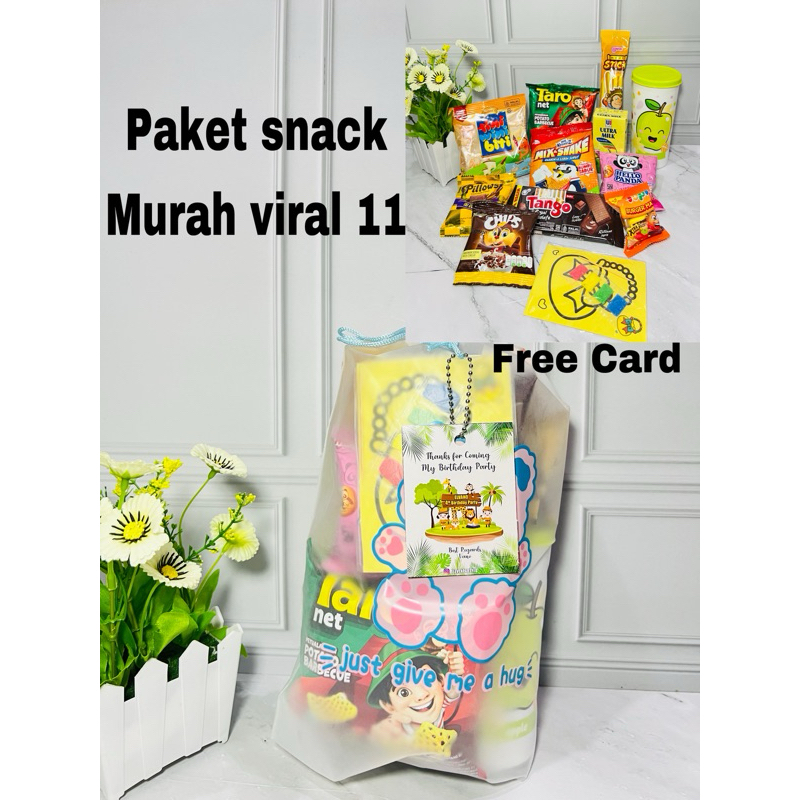 

Paket snack ulang tahun anak / souvenir ulang tahun / goodiebag ulang tahun / hampers birthday / snack viral