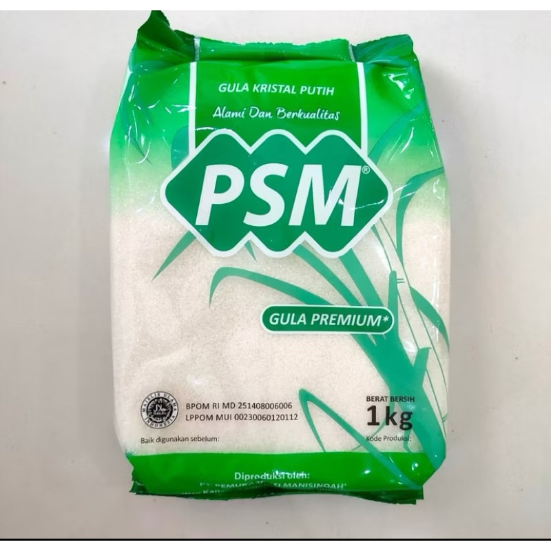 

GULA PASIR MERK PSM PUTIH PREMIUM 1 kg