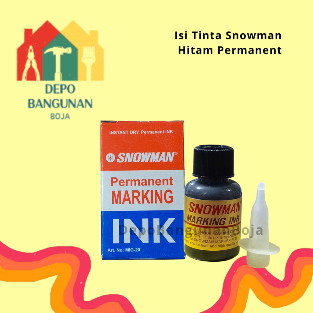 

(31.13) (HITAM) Refil Tinta Spidol Permanent / Refil Tinta
