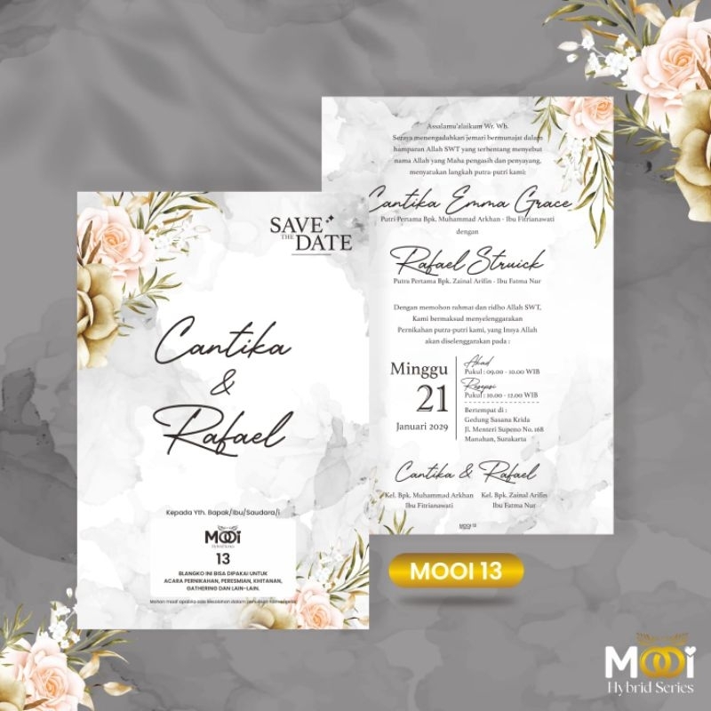 

BLANGKO UNDANGAN 1 LEMBAR | MOOI 13 | ZIGNA MOOI 13