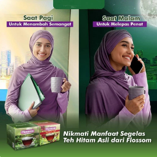 

Flossom Teh Hitam Kolagen Varian Rosella 15 sachet