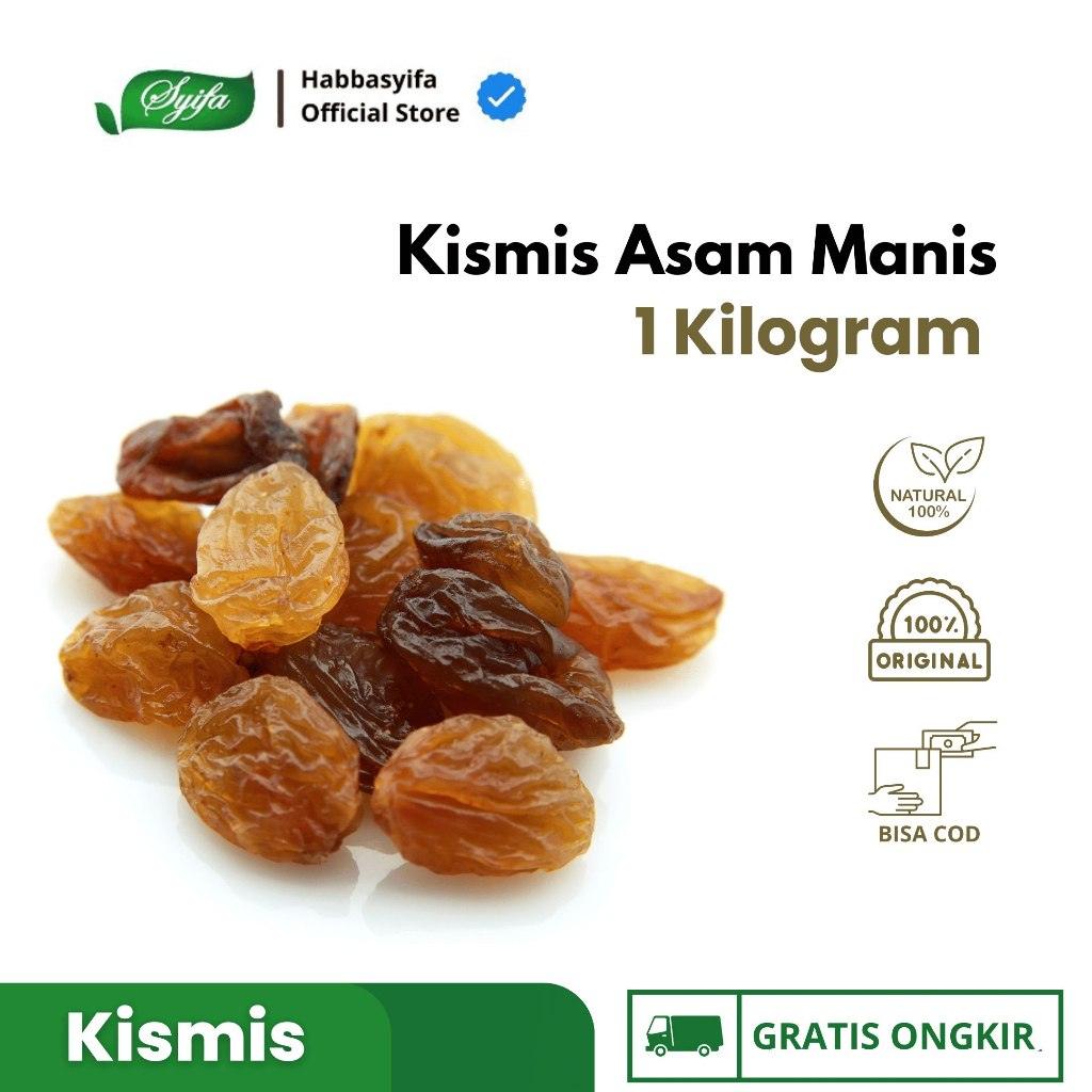 

Kismis Golden Raisin Star 1 Kg Kismis Asam Manis